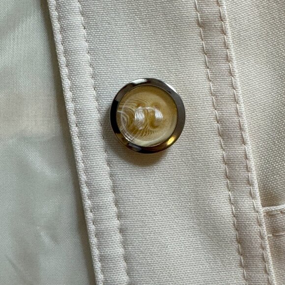 Vintage 60s/70s cream belted jacket by Jerold - Picture 5 of 6